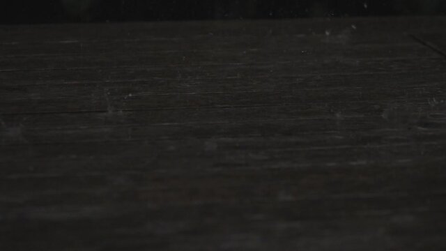 raindrops in slow motion water