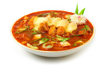 Kimchi Cheese Katsu Nabe Korean