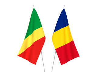 Romania and Republic of the Congo flags