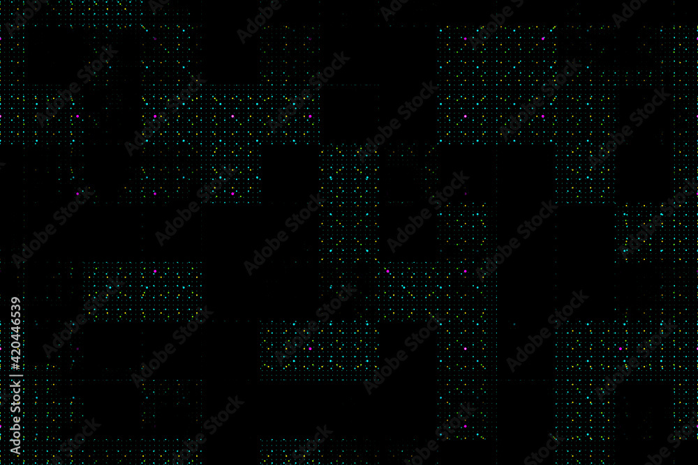Aufkleber Abstract dark technological background with barely noticeable dots