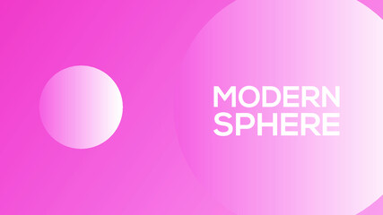 Obraz premium Vector Illustration of Abstract Background using beautiful modern circular rings and spheres with bright and vibrant pink and purple color tones 