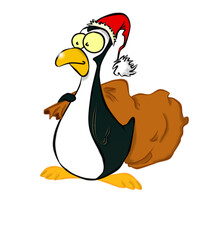 pingüino navideño