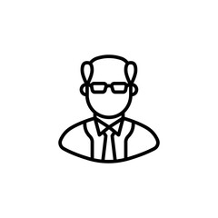 Judge icon in vector. Logotype