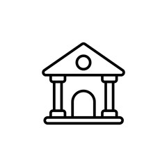Court Architecture icon in vector. Logotype