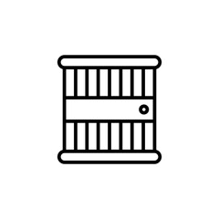 Prison icon in vector. Logotype