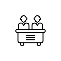 Executive Jury Team icon in vector. Logotype