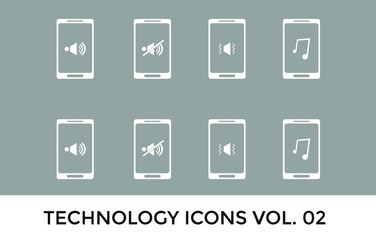 set design mobile icon bundle for application