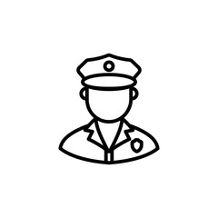Police Officer icon in vector. Logotype