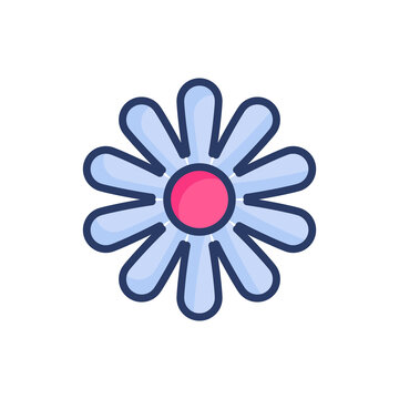 Lily icon in vector. Logotype © Vectors
