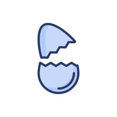 Egg Shell icon in vector. Logotype