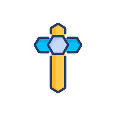 Christianity icon in vector. Logotype