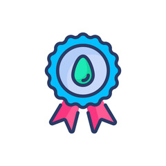 Easter Badge icon in vector. Logotype