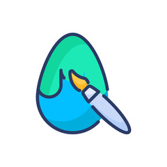 Art Easter icon in vector. Logotype