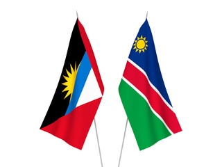 Antigua and Barbuda and Republic of Namibia flags