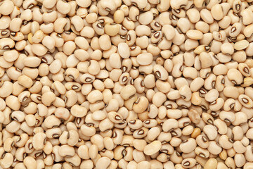 Fototapeta premium Close up of Organic soybean, (Glycine max ) or soya bean dal Full-Frame Background. Top View 