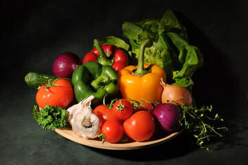 Vegetables on a plate