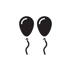 Balloon icon in vector. Logotype