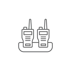 Obraz premium walkie talkie outline icon linear style sign for mobile concept and web design radio transceiver