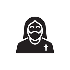 Jesus icon in vector. Logotype