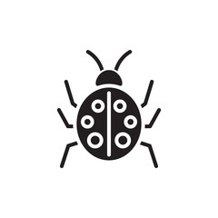 Bug icon in vector. Logotype