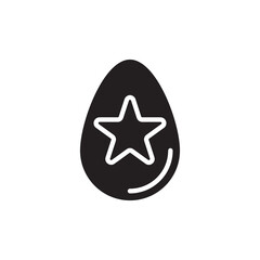 Easter Star icon in vector. Logotype