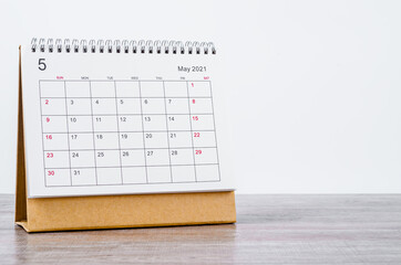 May Calendar 2021.