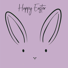 Easter rabbit, easter Bunny. Vector illustration