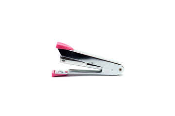 A stapler that is separated from the white background.