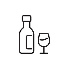 Wine icon in vector. Logotype