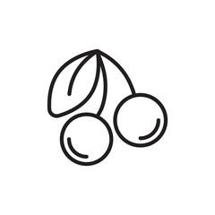 Cherries icon in vector. Logotype