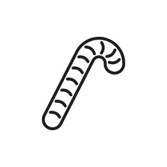 Candy Cane icon in vector. Logotype