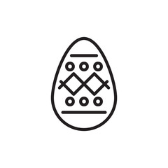 Paschal Eggs icon in vector. Logotype