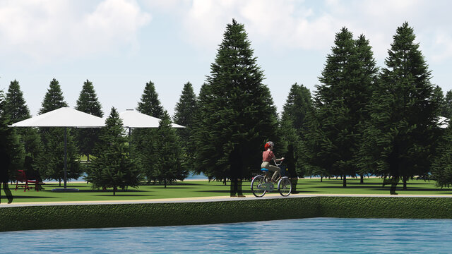 LANDSCAPE 3D MODEL RENDERING MT2