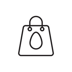 Easter Bag icon in vector. Logotype