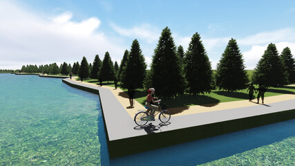 LANDSCAPE 3D MODEL RENDERING MT9
