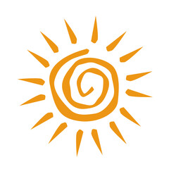 Vector illustration of sunrise sun 