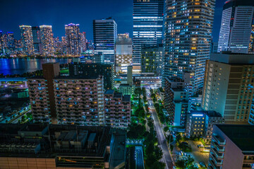 Obraz premium 豊洲の高層マンション群（東京都江東区）