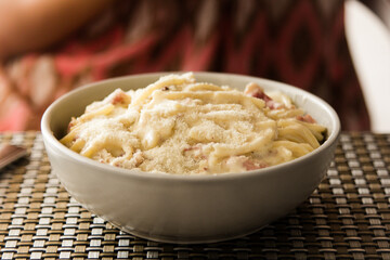 Creamy Carbonara Spaghettis