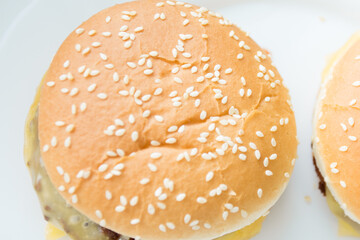 burger with seeds