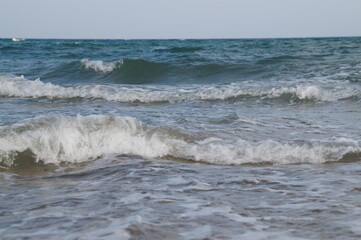 waves on the beach