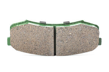 New brake pads on white background isolated object
