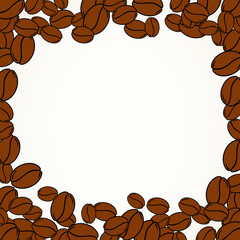Blank coffee beans frame