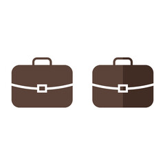 Briefcase business vector illustration in flat style