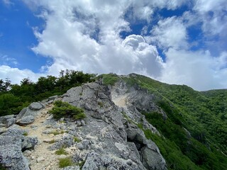 山の上から見た景色