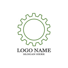 Gear Logo Template vector icon illustration design