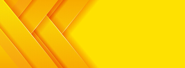 Modern abstract bright sunny yellow dynamic background . Fresh light lemon orange color business banner geometric cover template
