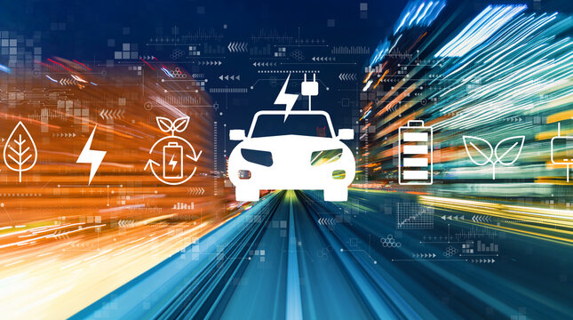 EV concept with high speed motion blur