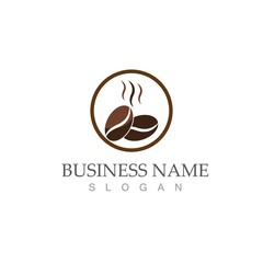 coffee bean icon vector