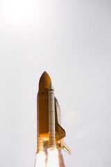 Beautiful rocket launch.The elements of this image furnished by NASA.