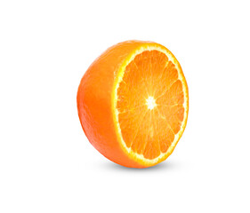 Orange slices isolated on white background